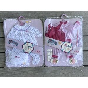 Vintage 1986 Worlds of Wonder Pamela Doll Playtime Bedtime Outfits New